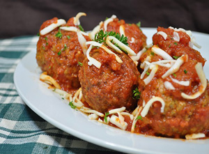 Baked Meatballs With Sauce