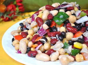 Mediterranean Four Bean Salad
