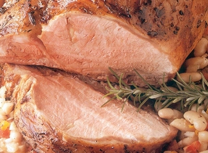 Roasted Pork Loin with Brown Gravy