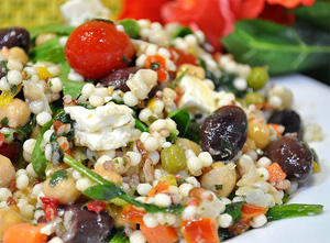 Pearl Couscous & Red Grain Salad
